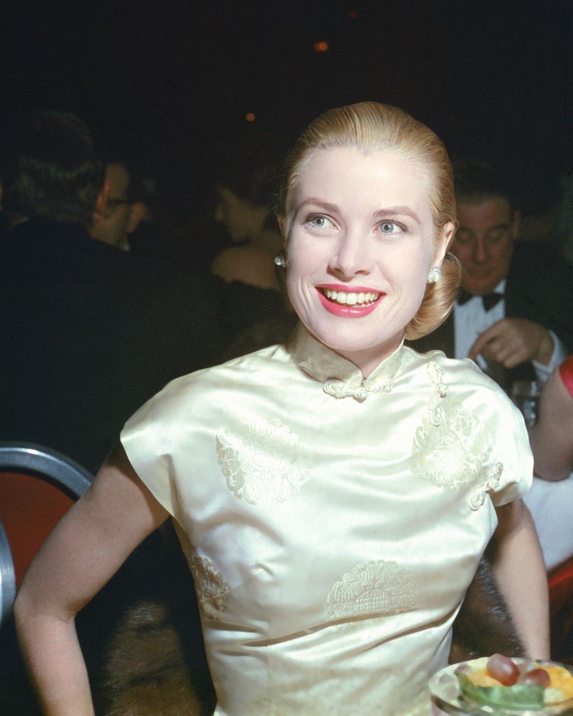 American actress Grace Kelly (1929 - 1982) attends the Golden Globe Awards ceremony at the Cocoanut Grove Restaurant in Los Angeles, 23rd February 1956. She won the award for the World Film Favorite (Female). (Photo by Silver Screen Collection/Hulton Archive/Getty Images)