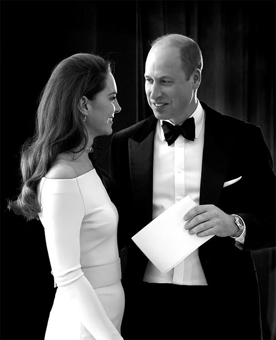 Kate Middleton and Prince William lovingly looking at each other during the Earthshot Awards