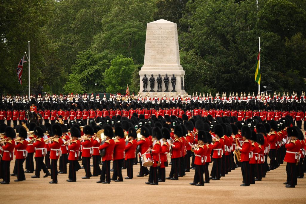 Soldiers on Horse Guards Parade at Trooping the Colour