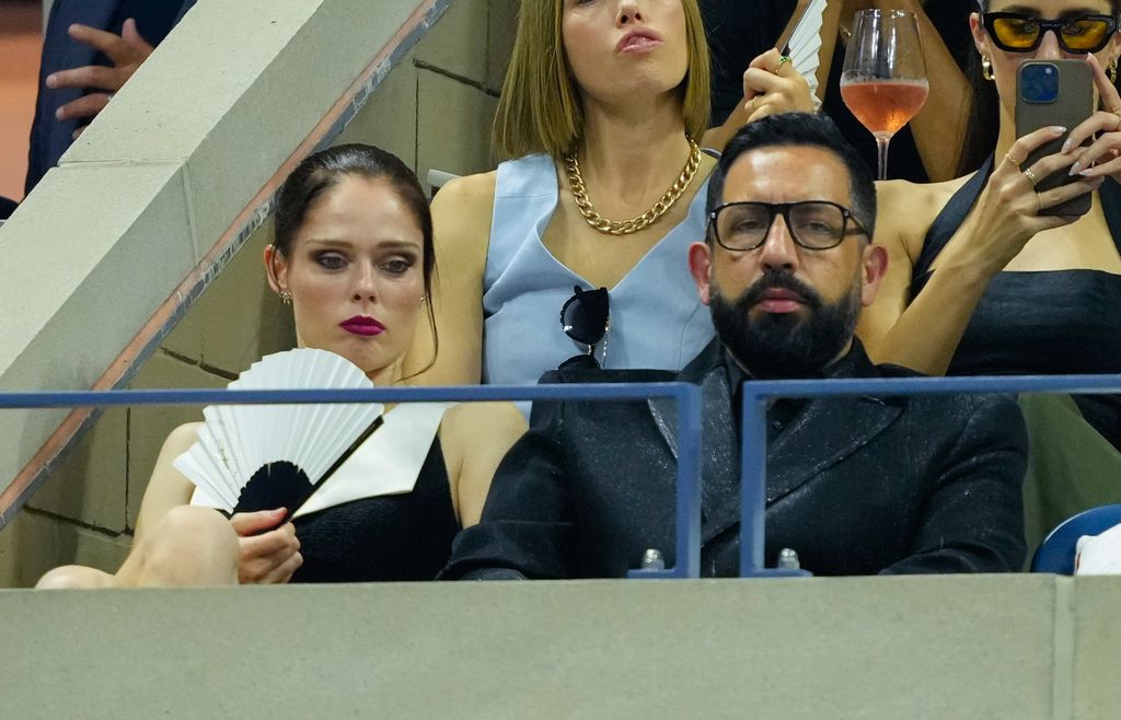 Coco Rocha and James Conran at the US Open