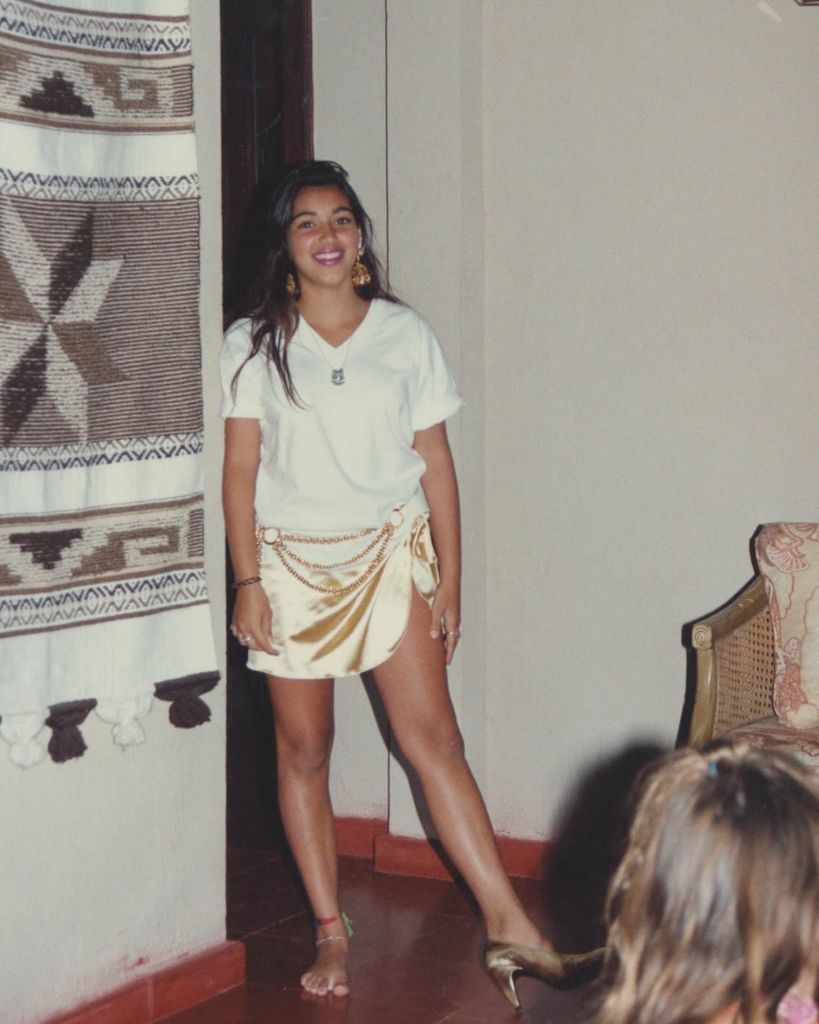 Kim Kardashian as a teenager