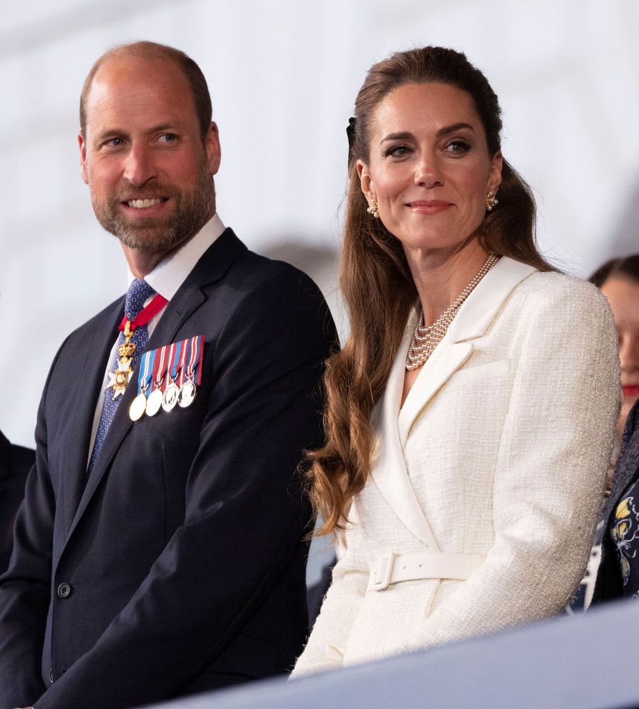 Prince William and the Princess of Wales at a concert on Horse Guards Parade in London
