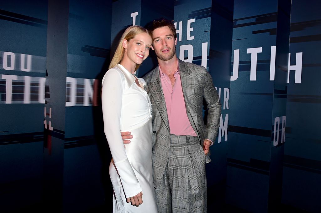 Abby Champion and Patrick Schwarzenegger attend Prime Video's "The Terminal List" Red Carpet Premiere on June 22, 2022 in Los Angeles, California