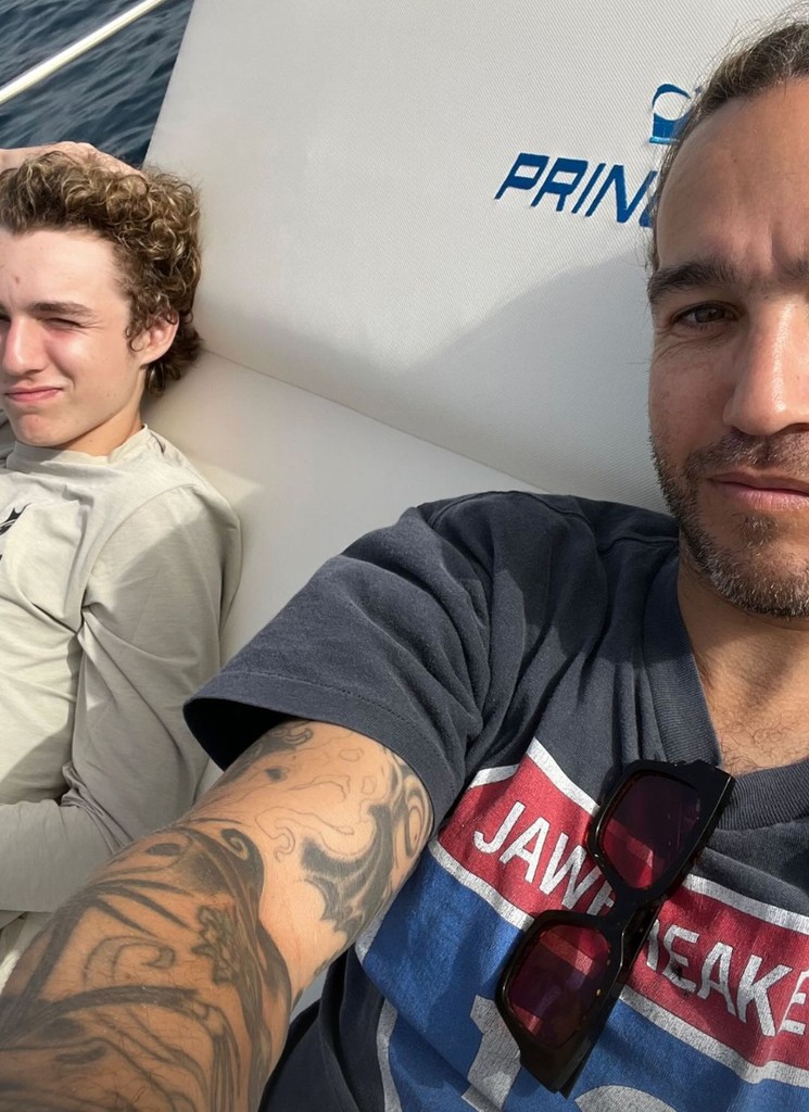 Photo shared by Pete Wentz featuring his son with Ashlee Simpson, Bronx, in honor of his 16th birthday