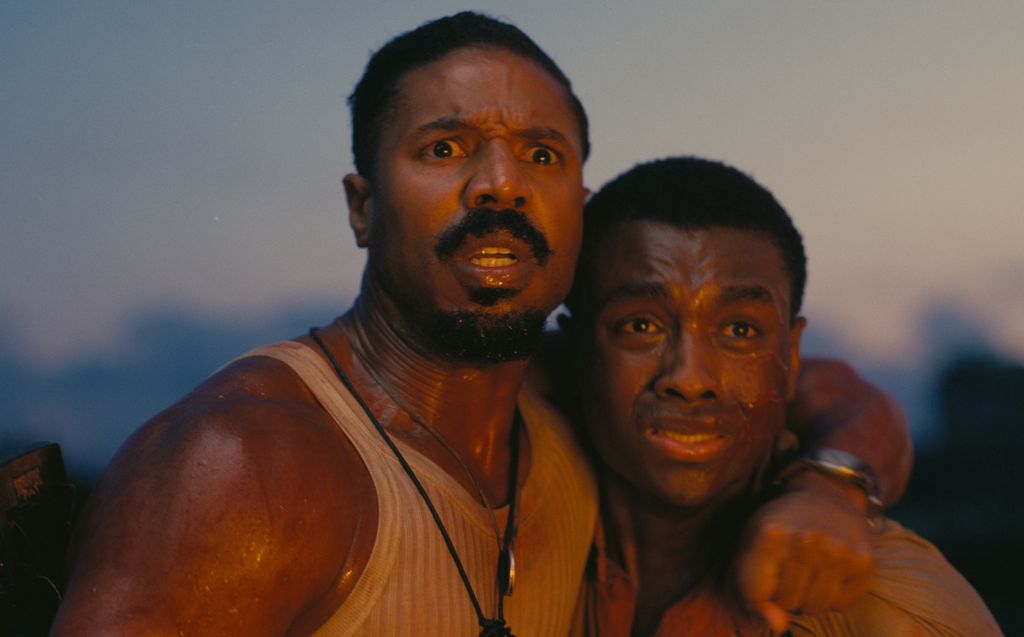 Michael B. Jordan plays two characters, Smoke and Stack