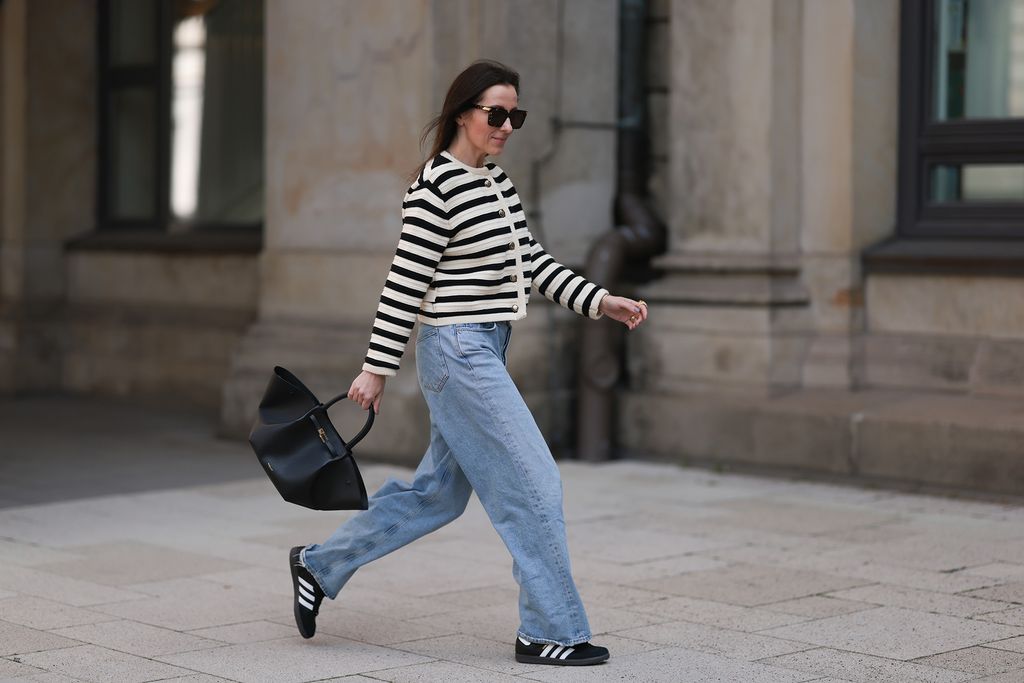 Striped cardigans street style