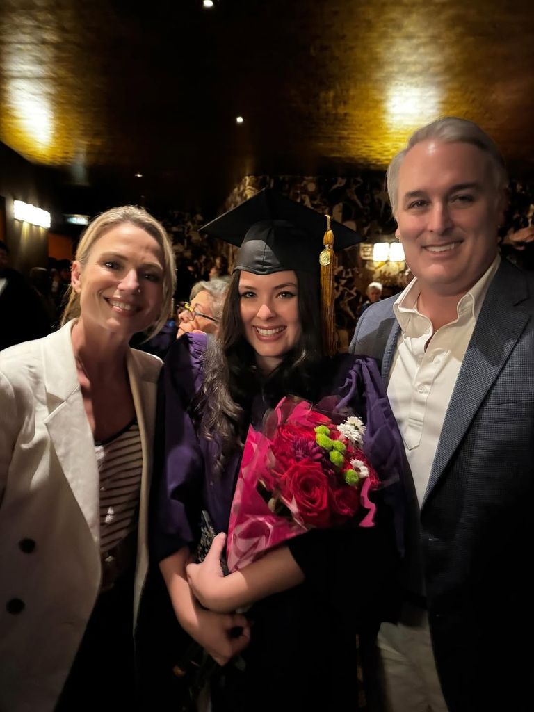 Amy Robach and Tim McIntosh celebrate their daughter Ava Monroe McIntosh's graduation from New York University, shared on Instagram