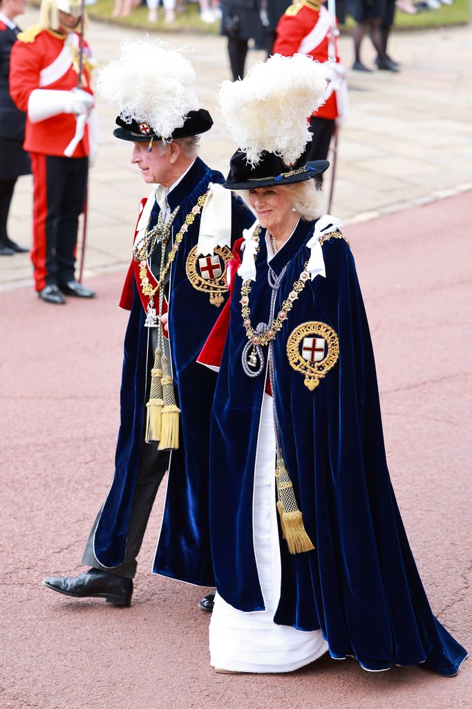 Charles and Camilla at Order of the Garter service 2023