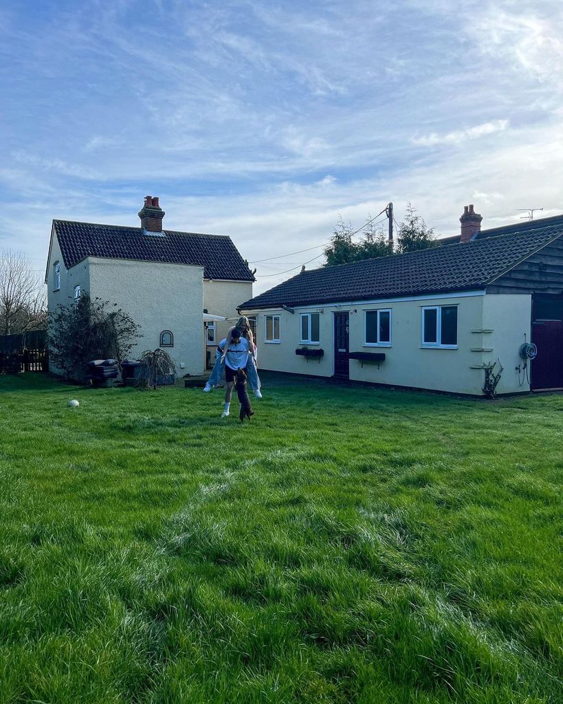 The couple bought a home that came with a large converted garage