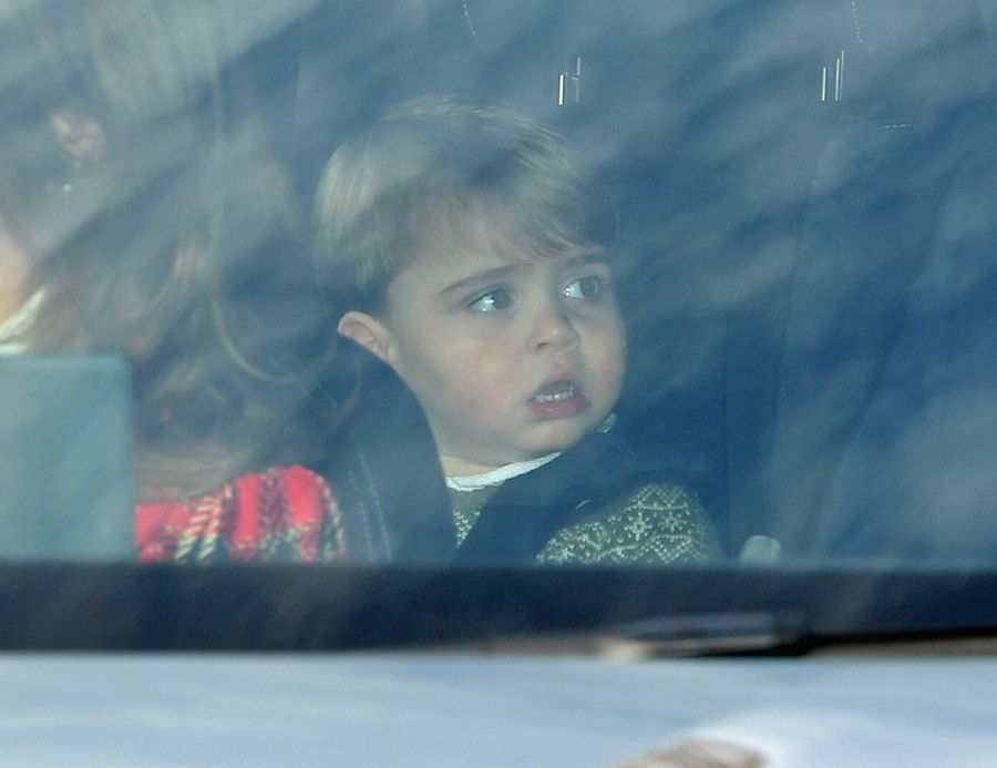 prince louis at christmas party