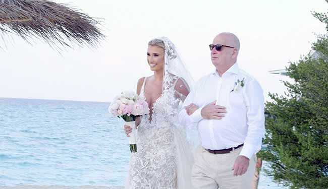 Billie Faiers wedding maldives
