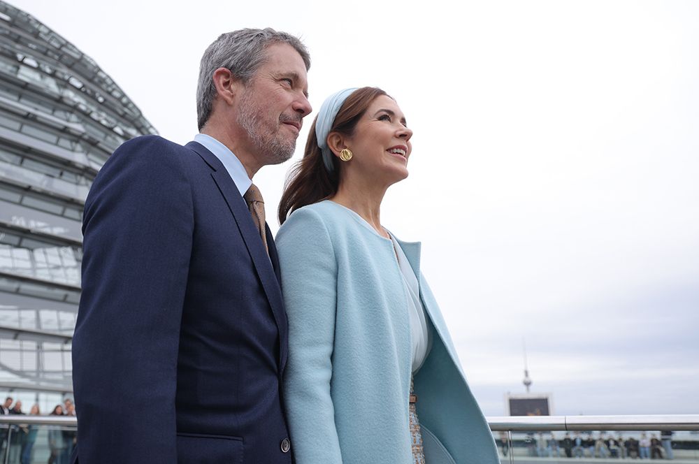 O casal real visitou o Reichstag