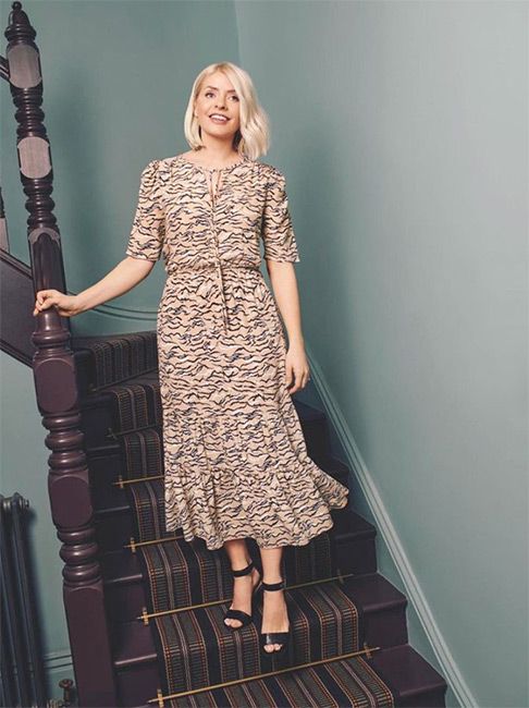 Holly Willoughby animal print dress