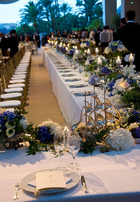 princess charlene wedding table