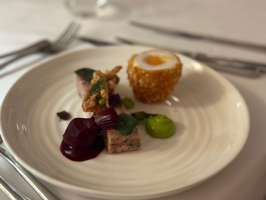 Stunning dining at the Portmeirion Hotel
