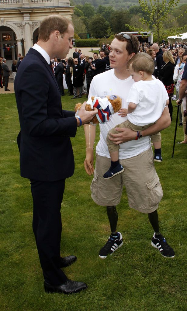 Prince William speaking with Josh Boggi