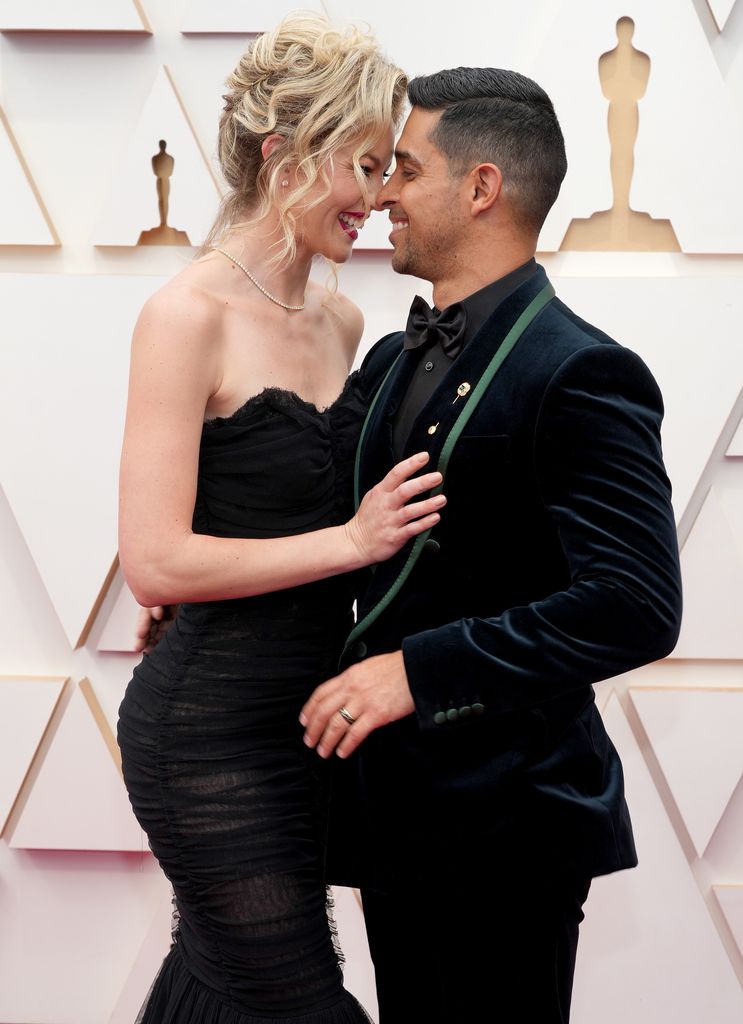Amanda Pacheco and Wilmer Valderrama attend the 94th Annual Academy Awards at Hollywood