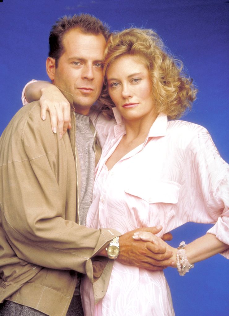 Bruce Willis (David), Cybill Shepherd (Maddie) in Moonlighting