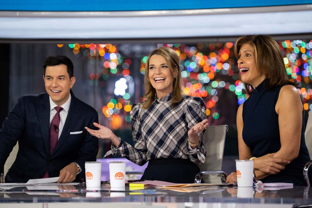 Tom Llamas, Savannah Guthrie and Hoda Kotb on the Today Show, Tuesday, December 6, 2022