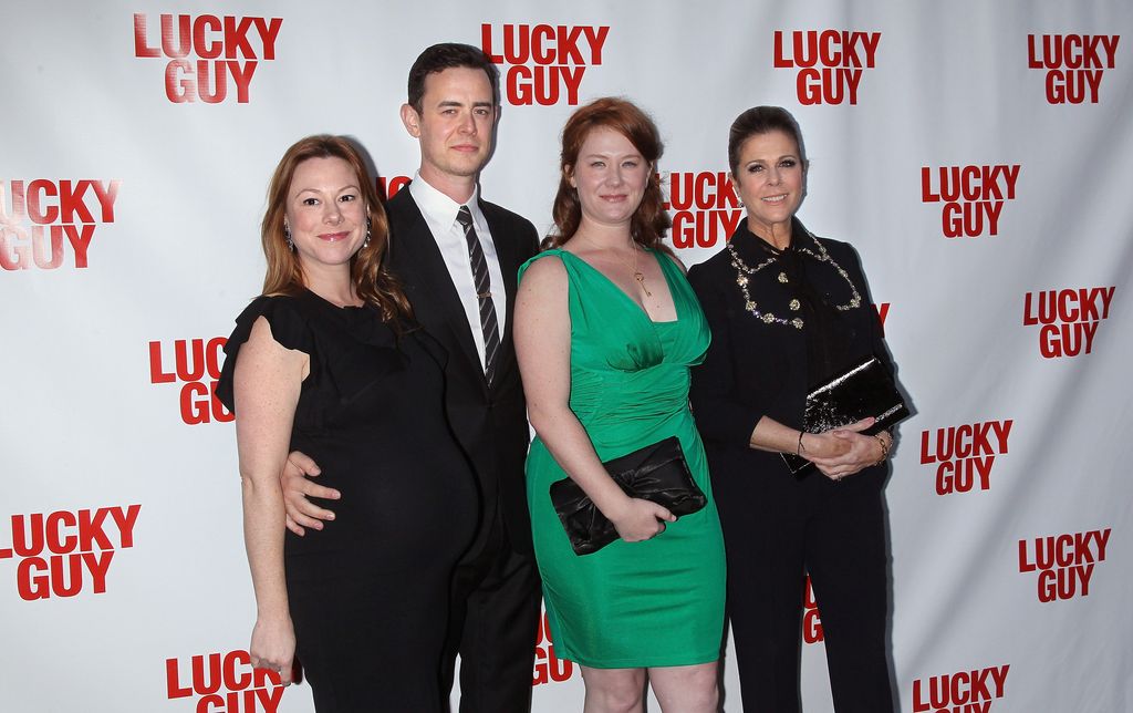 Samantha Bryant, Tom's son Colin Hanks, Tom's daughter Elizabeth Hanks and actress Rita Wilson attend the "Lucky Guy" Broadway Opening Night 