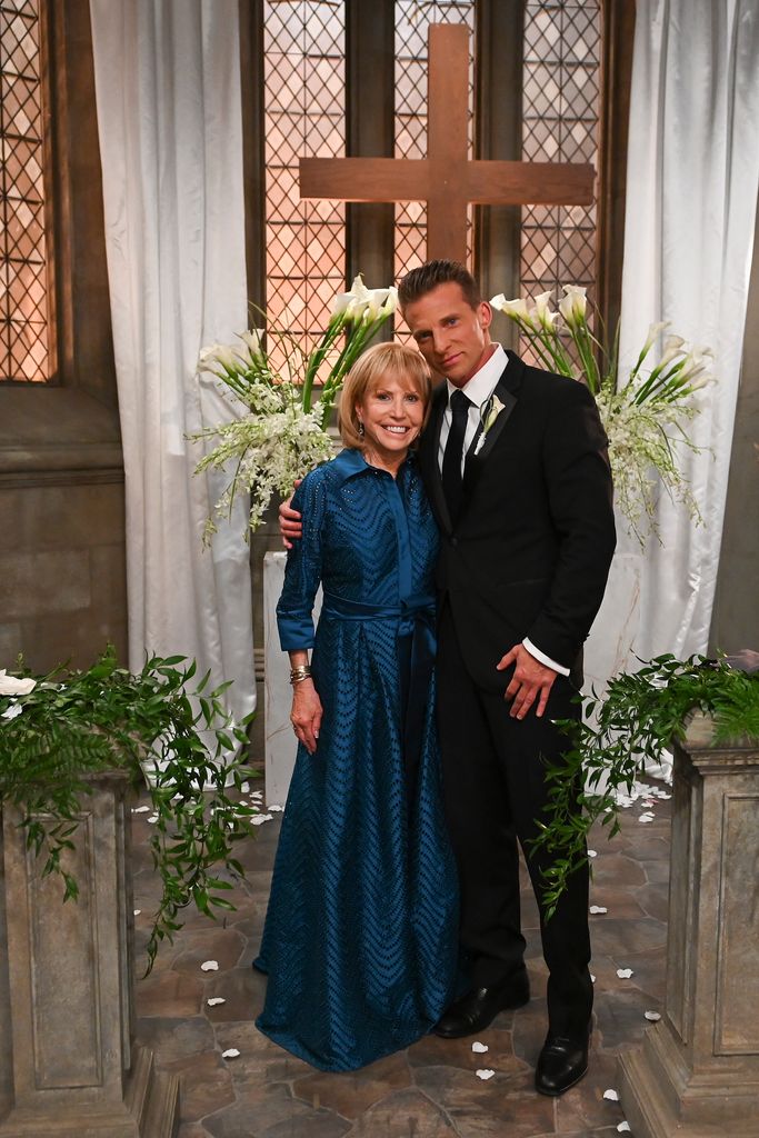 Leslie Charleson and Steve Burton on General Hospital in 2021