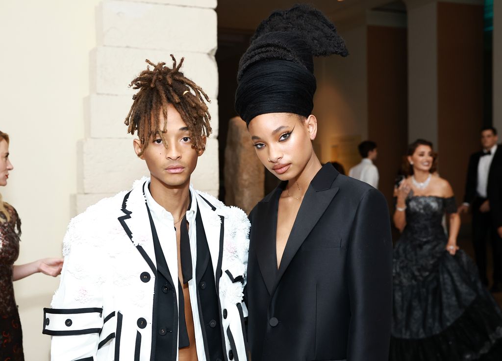 Jaden Smith and Willow Smith attend The 2024 Met Gala Celebrating "Sleeping Beauties: Reawakening Fashion" at The Metropolitan Museum of Art on May 06, 2024 in New York City