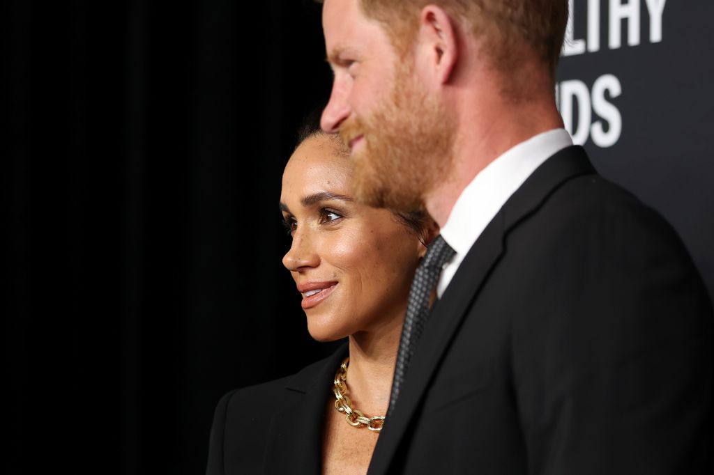 Meghan, Duchess of Sussex and Prince Harry, Duke of Sussex attend the Project Healthy Minds 3rd Annual Gala at Spring Studios on October 09, 2025 