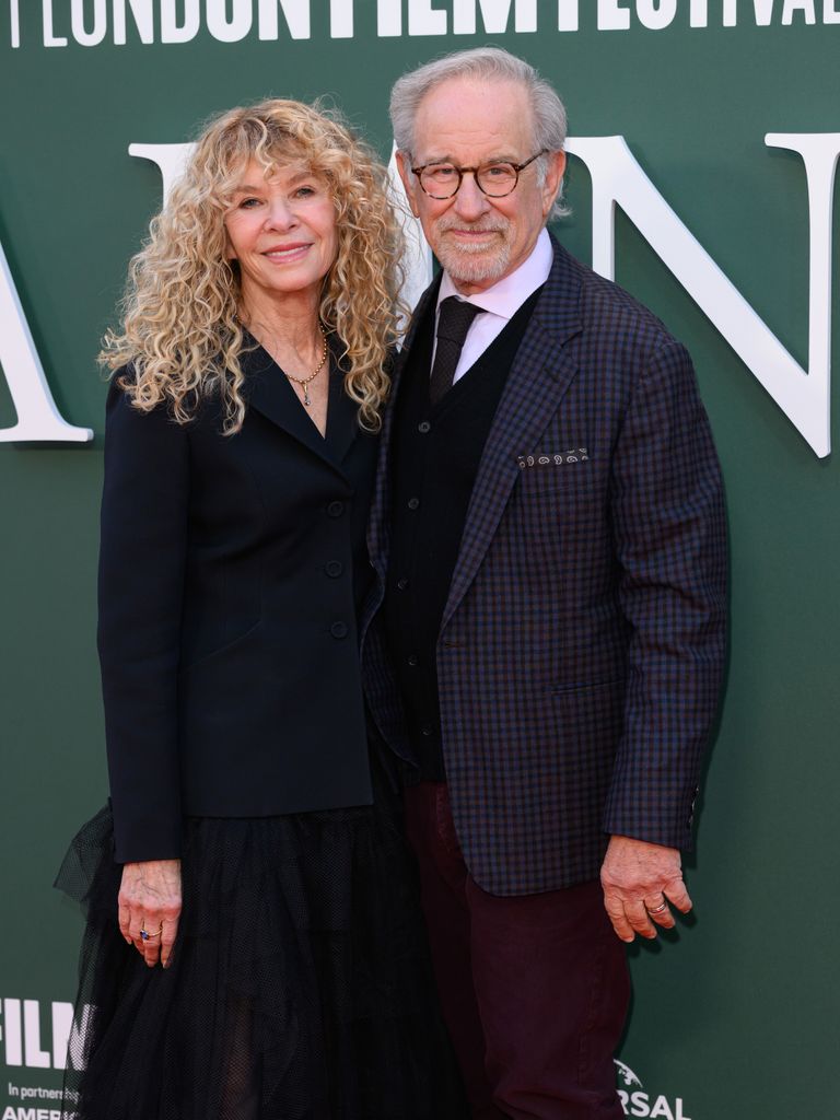 Kate Capshaw and Steven Spielberg attend the "Hamnet" screening during the 69th BFI London Film Festival at the The Royal Festival Hall on October 11, 2025 in London, England