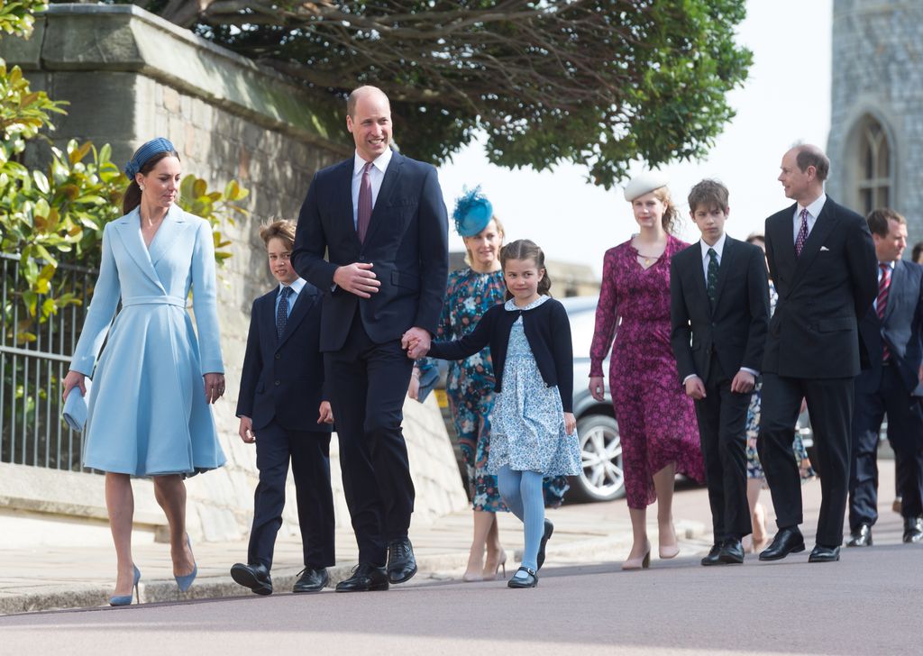 The royals at the 2022 Easter Sunday service