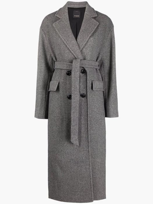 pinko grey coat