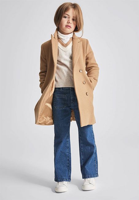 camel coat reiss
