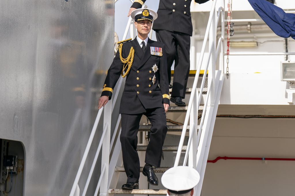 Prince Edward in naval uniform