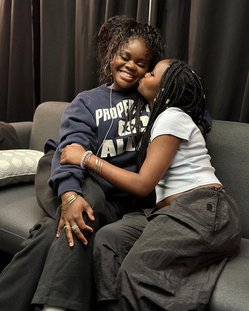 Madonna's daughters Estere and Mercy James behind the scenes of The Celebration Tour