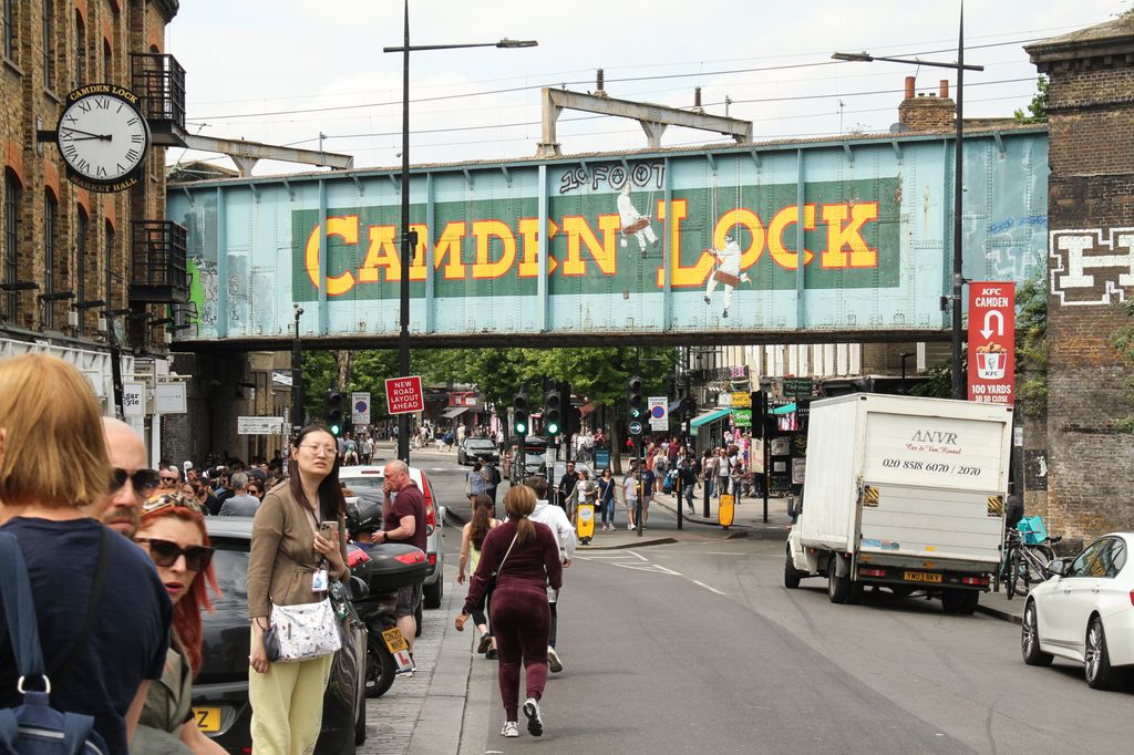 Camden Town in north London 