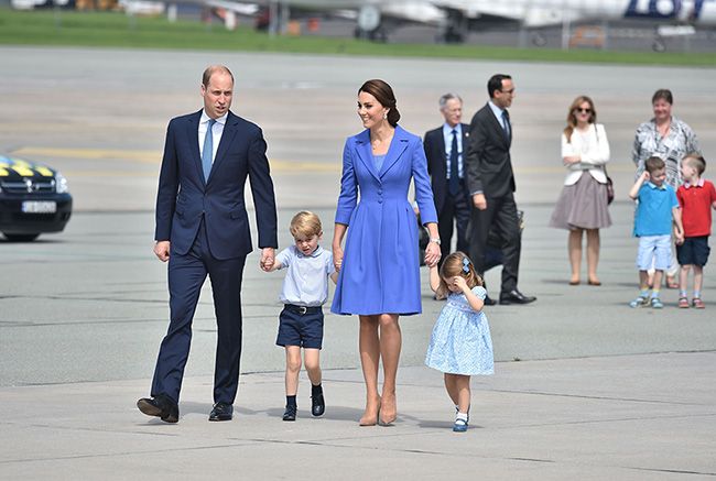 prince william kate middleton leave warsaw