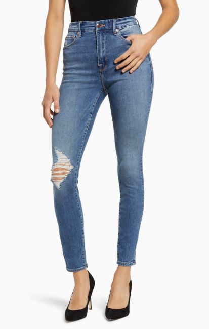 khloe kardashian good american nordstrom rack sale skinny jeans