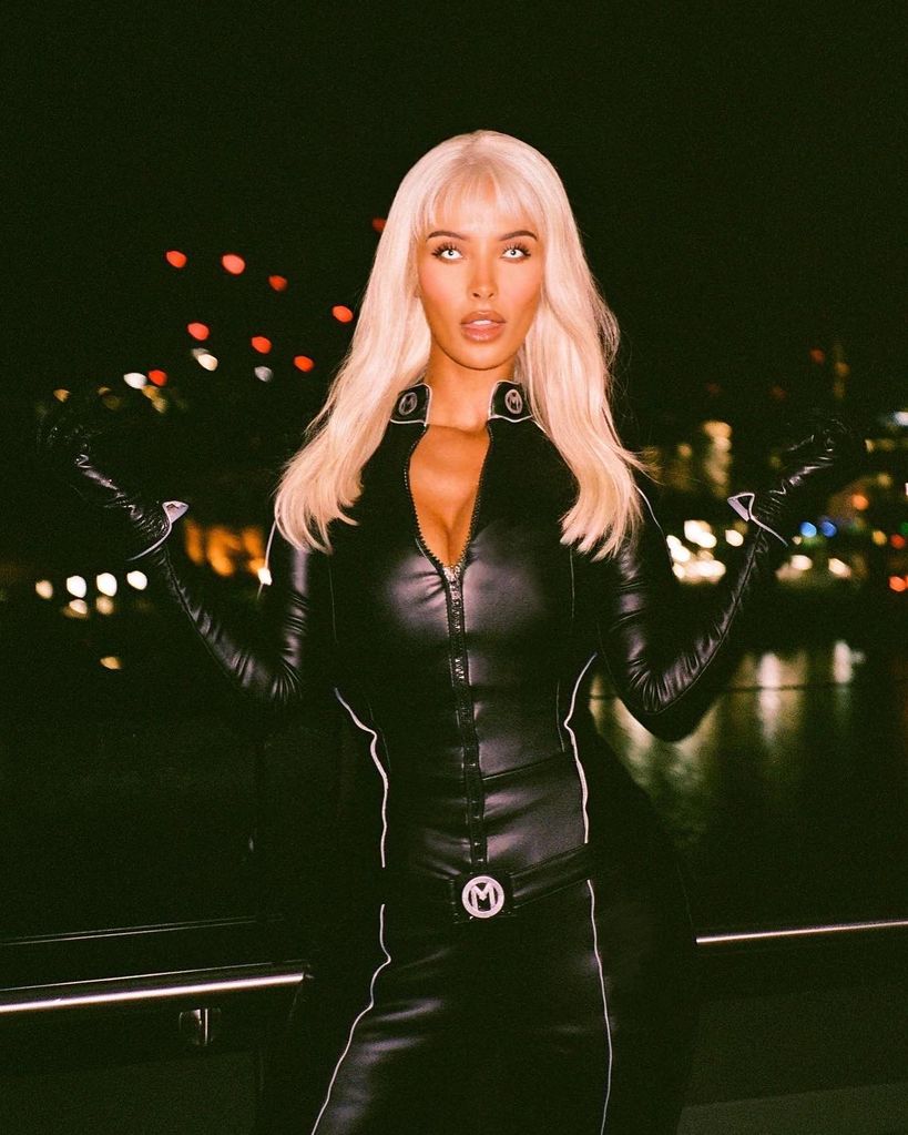 Maya Jama dressed as Storm from the X-Men to attend her own Halloween party last year