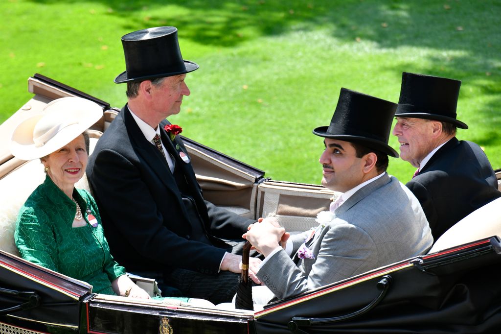 Princess Anne's sweet curtsy as King Charles and Queen Camilla wave at