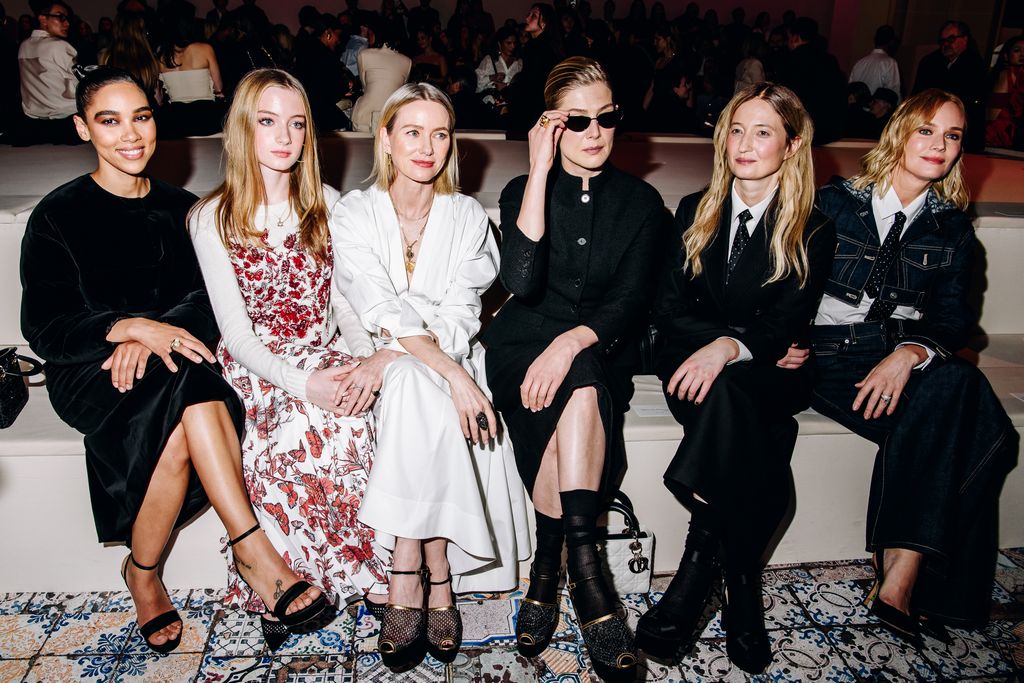 Alexandra Shipp, Kai Schreiber, Naomi Watts, Rosamund Pike, Alba Rohrwacher and Diane Kruger at Dior Pre-Fall 2024 Show held at the Brooklyn Museum 