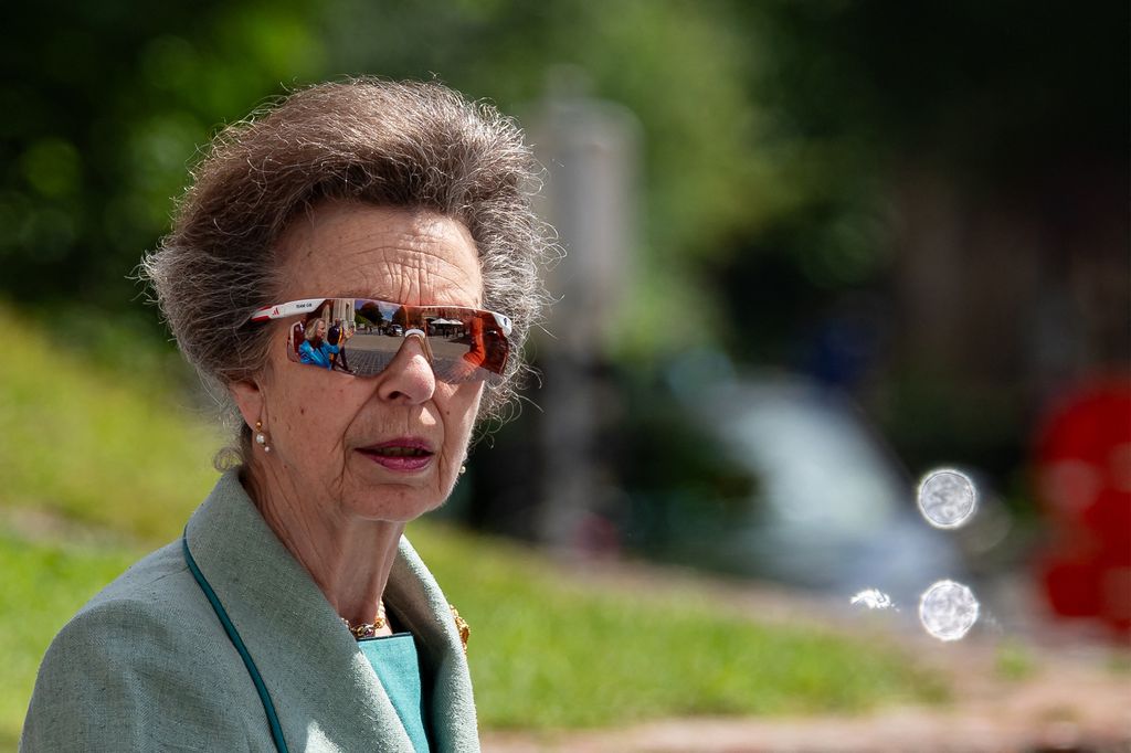 Princess Anne wearing sunglasses