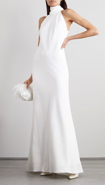 galvin halterneck white wedding gown
