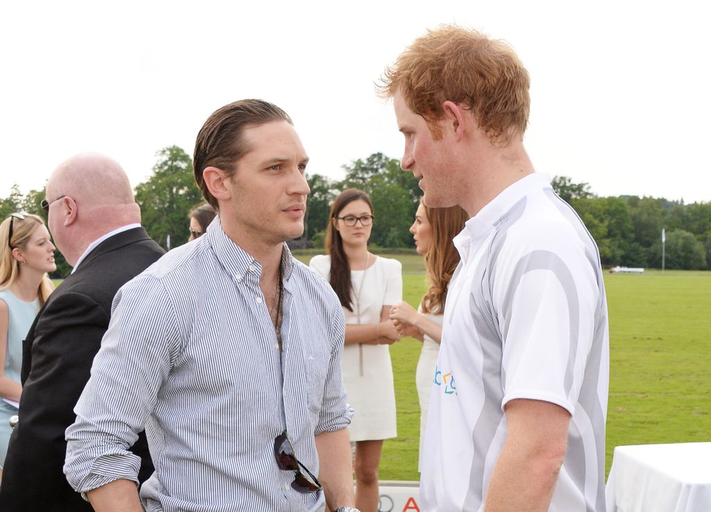A photo of Prince Harry and Tom Hardy
