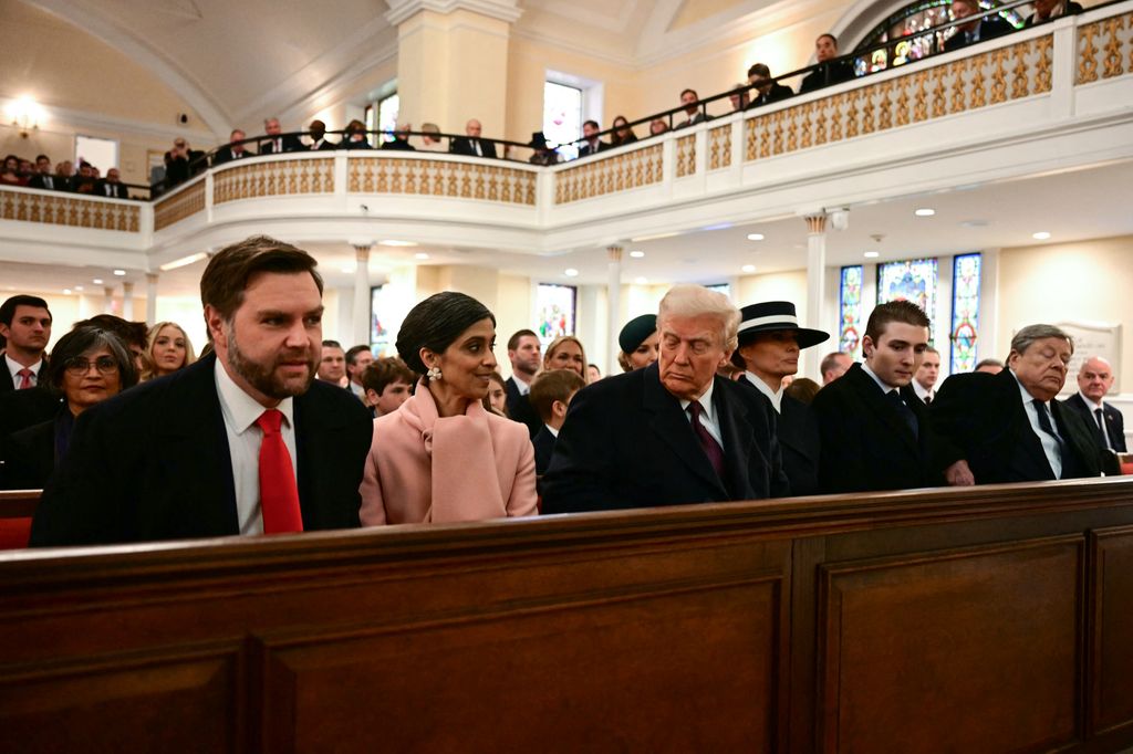 Donald was surrounded by his loved ones ahead of his inauguration 