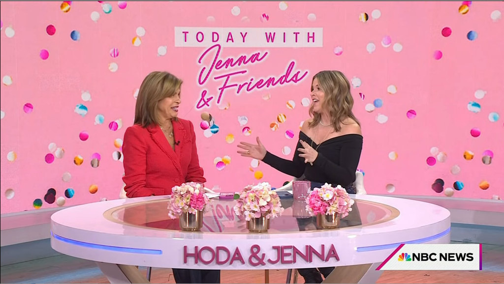 Still from the November 14 installment of 4th Hour with Hoda & Jenna in which hosts Hoda Kotb and Jenna Bush Hager announced it would be changing to Today with Jenna & Friends after the former's upcoming departure