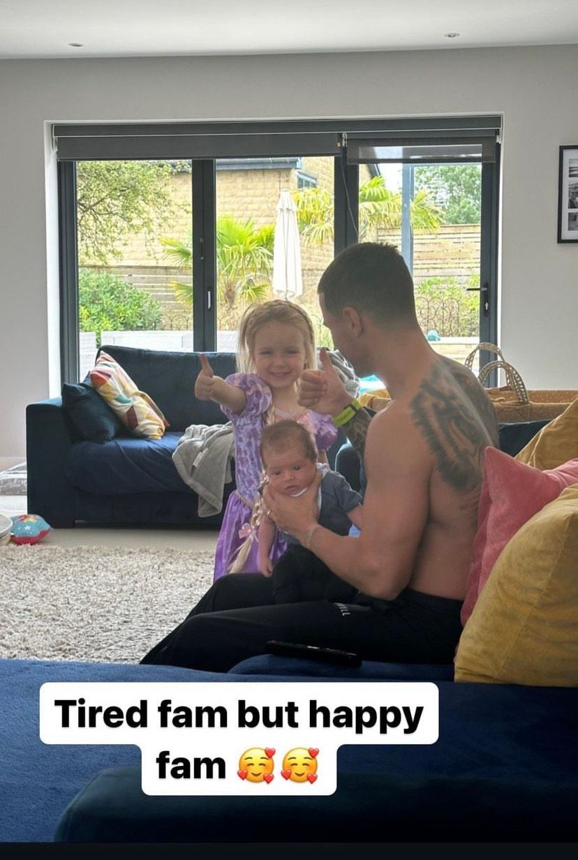 Gemma Atkinson's sweet image of her two children with Gorka Marquez at home