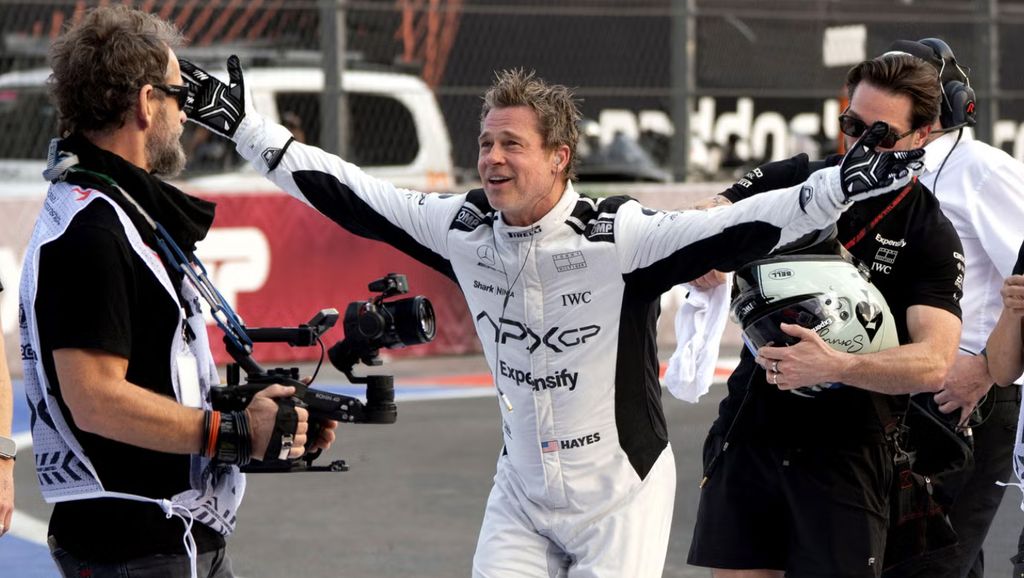 Still image of Brad Pitt in F1