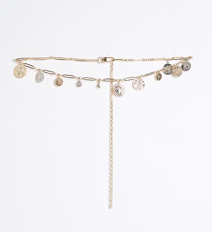 River Island belly chain