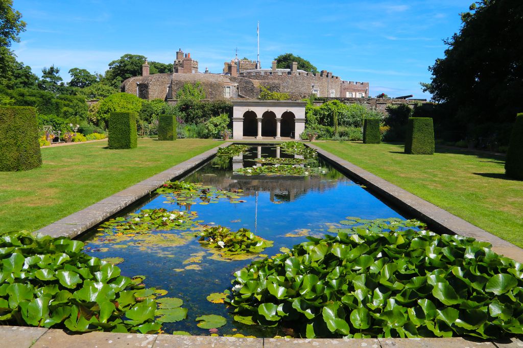 The Queen Mother's garden with pond 