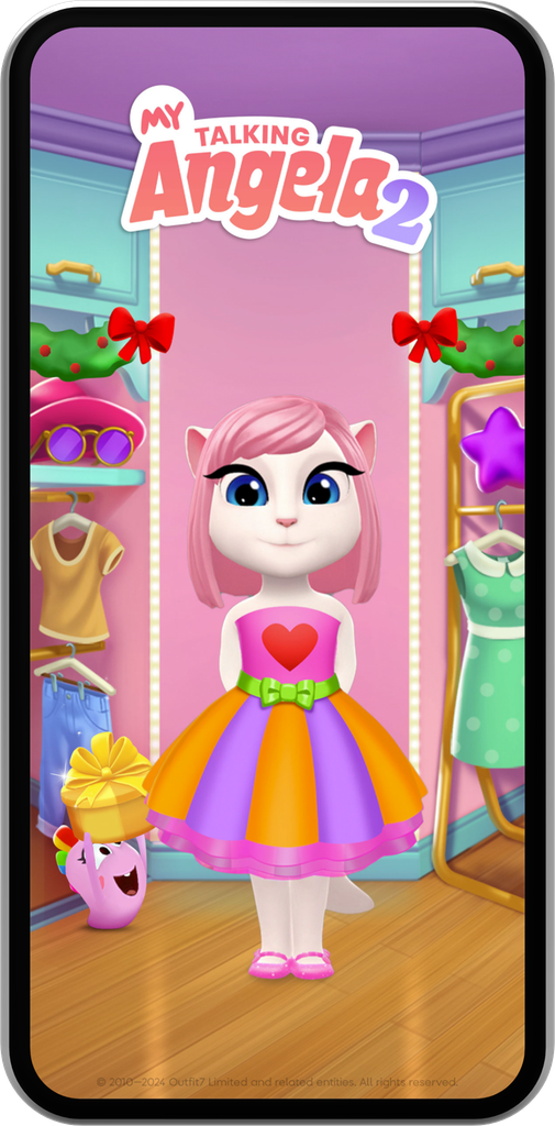 My Talking Angela wearing Party With A Friend 2024 outfit