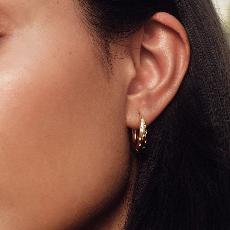 Astley Clarke gold hoops